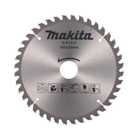 Griešanas disks alumīnijam MAKITA 185x2,2x30mm T40 5 