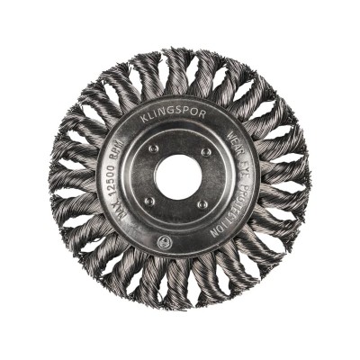 Metāla birstīte KLINGSPOR BR 600 Z Inox 125x14x22,23mm