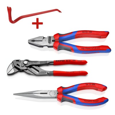 3 daļu knaibļu komplekts KNIPEX ar piederumu