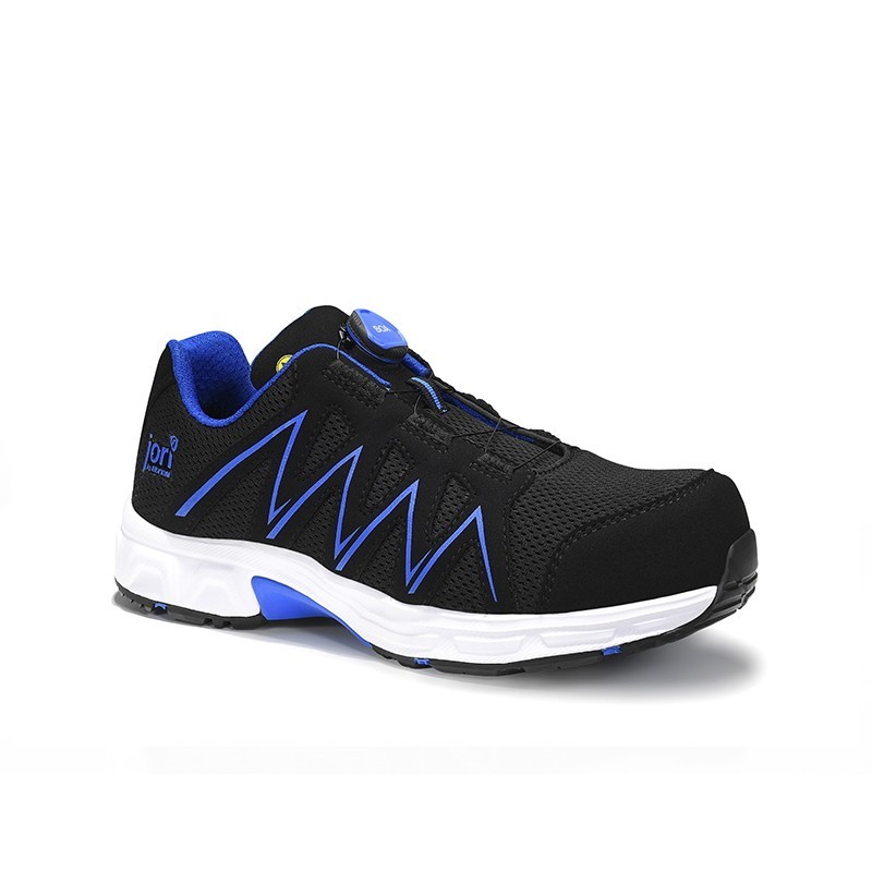 Kurpes ELTEN Speedy Boa Black Blue Low ESD S1P, melnas/zilas 42