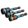 3 dalių dvigubų magnetinių antgalių galvutei rinkinys MAKITA 65mm