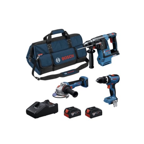 Akumuliatorinių įrankių rinkinys BOSCH 18V GBH GSB GWS