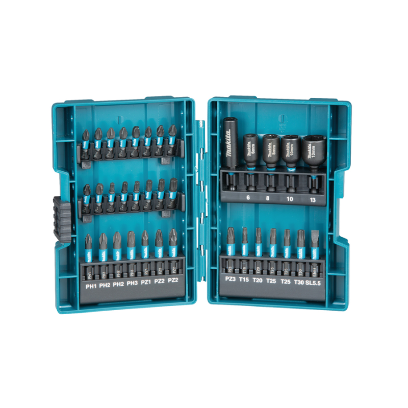 35 daļu skrūvēšanas uzgaļu komplekts MAKITA Impact Black
