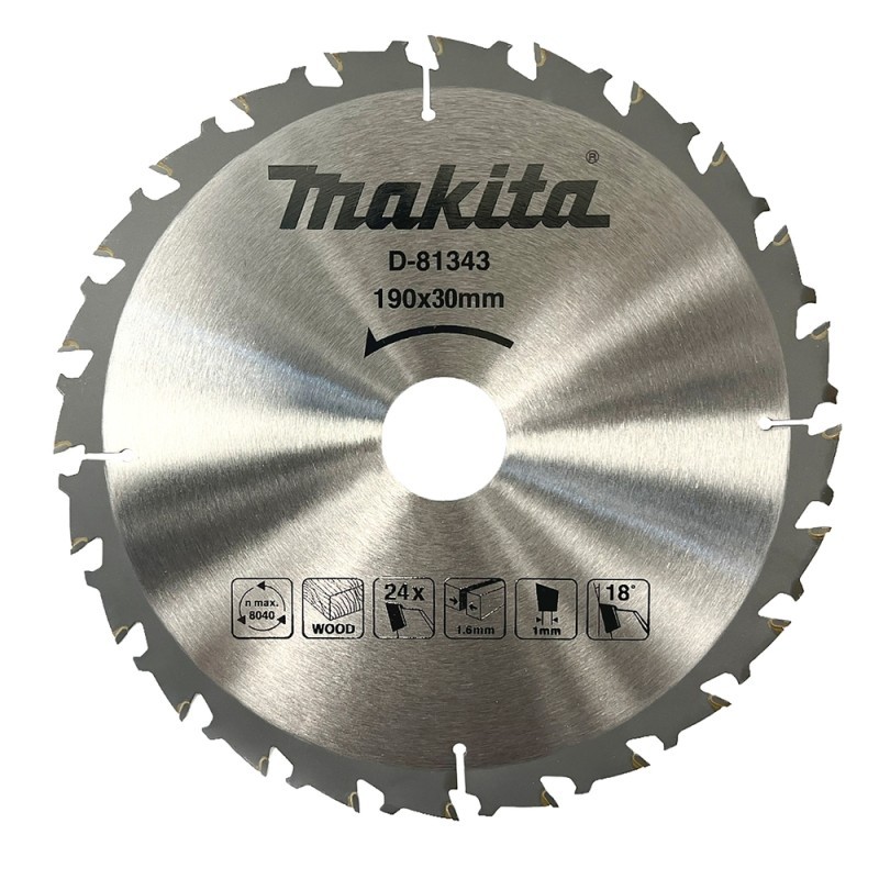 Pjovimo diskas medienai MAKITA 190x30x1,6mm 24T 18 