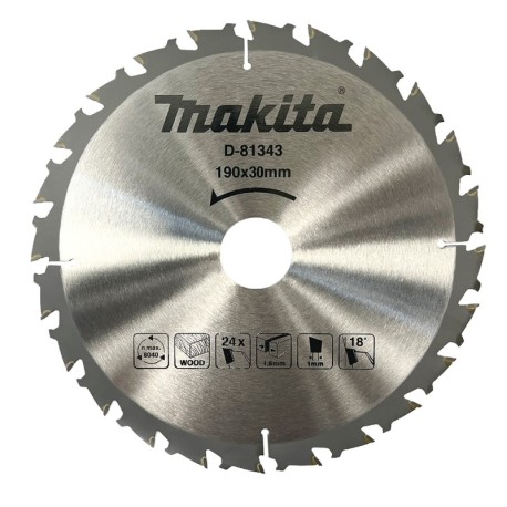 Pjovimo diskas medienai MAKITA 190x30x1,6mm 24T 18 